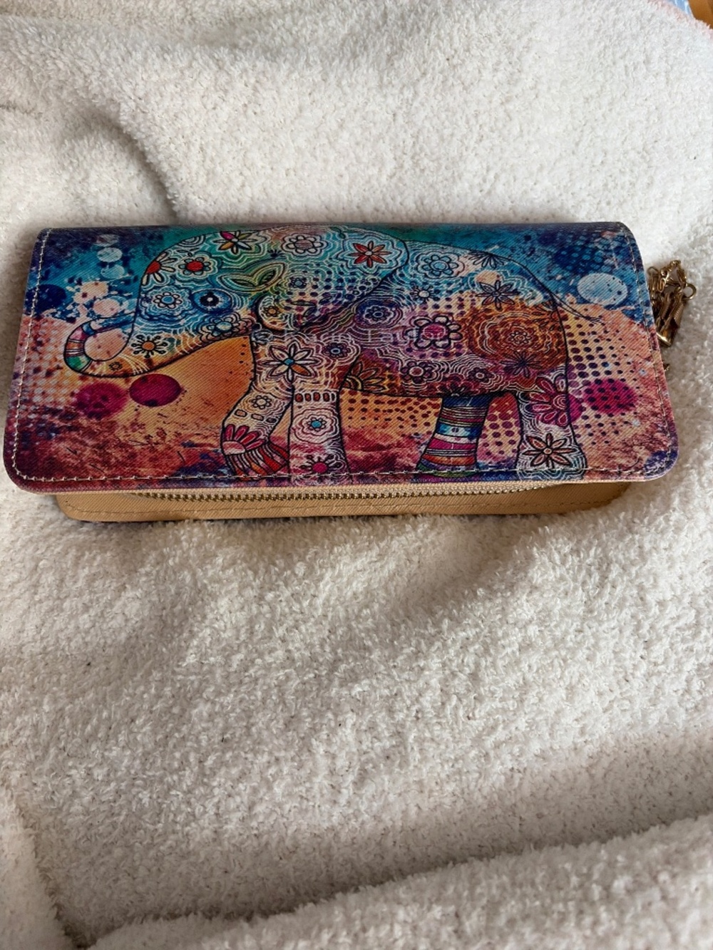Brand new colorful wristlet bag